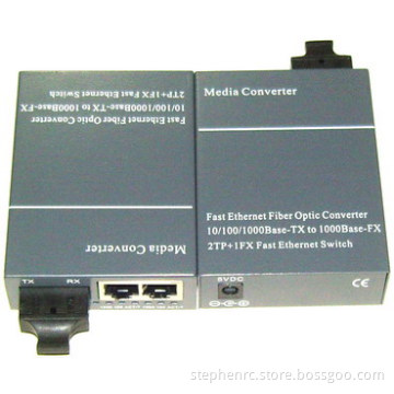 2TX + 1TX Gigabit Media Converter